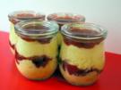 Zitronencreme mit  würziger Erdbeermarmelade - Rezept