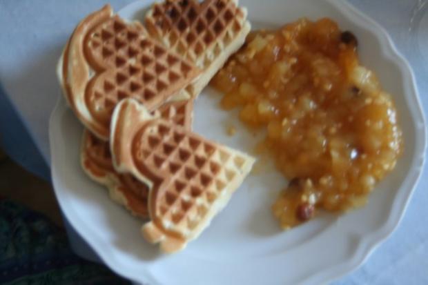Bratapfelkompott Rezept - Waffeln Mit Bratapfelkompott