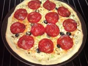 Flammkuchen mit Lauch und Chorizo - Rezept