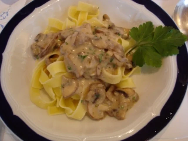 Bandnudeln mit Pilzen - Rezept