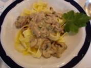 Bandnudeln mit Pilzen - Rezept