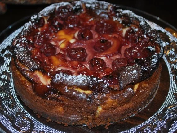 Rezept: Glühweinkirsch-Käsekuchen Bild Nr. 2 Glühweinkirsch-Käsekuchen - Rezept - Bild Nr. 2