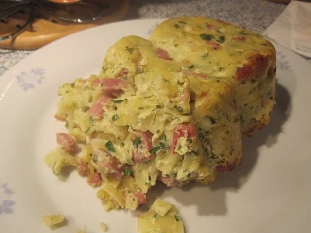 Rezept: Gorgonzola-Auflauf mit Schinken Gorgonzola-Auflauf mit Schinken - Rezept