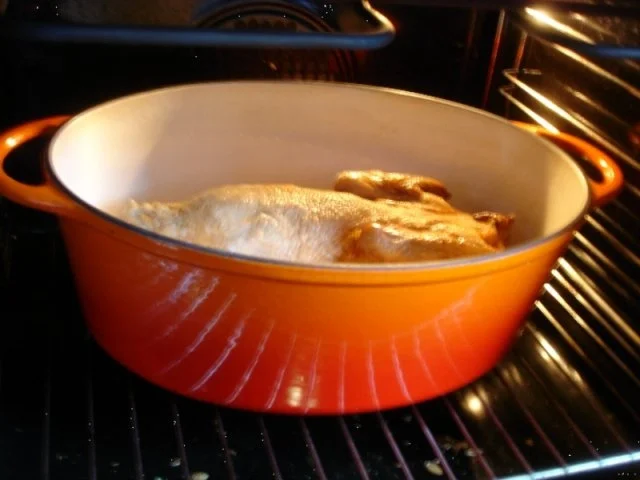 Rezept: Pekingente mit Erdnusssauce und Gemüsereis mit Möhrenblüten Bild Nr. 5 Pekingente mit Erdnusssauce und Gemüsereis mit Möhrenblüten - Rezept - Bild Nr. 5