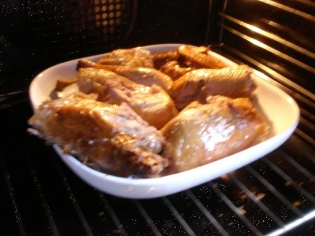 Rezept: Pekingente mit Erdnusssauce und Gemüsereis mit Möhrenblüten Bild Nr. 9 Pekingente mit Erdnusssauce und Gemüsereis mit Möhrenblüten - Rezept - Bild Nr. 9