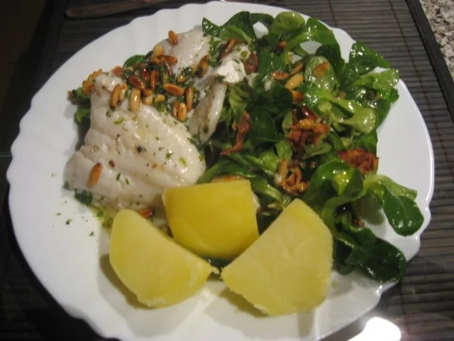 Zander auf Feldsalat - Rezept