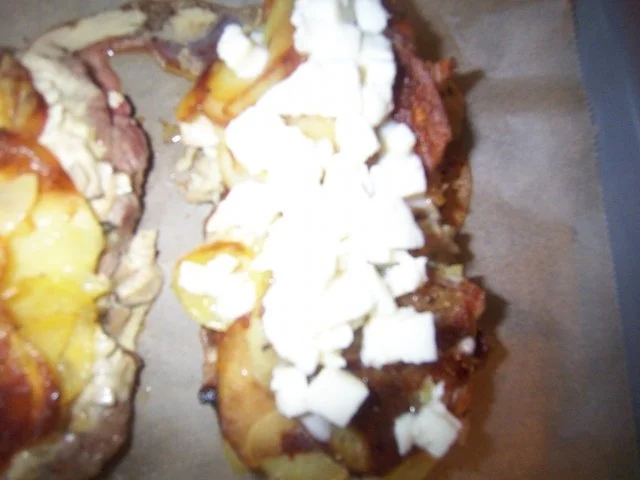 Rumpsteak unter einer Decke aus Kräuterseitlingen und röschen Kartoffeln - Rezept - Bild Nr. 8