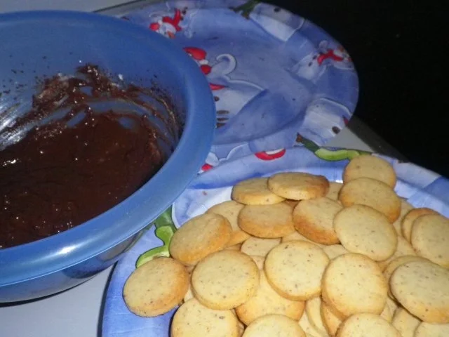 Rezept: Schoko - Marzipan - Taler Bild Nr. 3 Schoko - Marzipan - Taler - Rezept - Bild Nr. 3