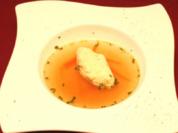 Rinderbrühe mit Gemüsejulienne und Grießnockerln - Rezept