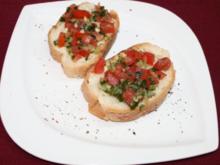 Bruschetta mit Tomaten und Knoblauch - Rezept