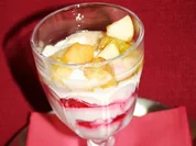 Himbeer-Trifle mit karamellisierten Früchten - Rezept