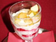 Himbeer-Trifle mit karamellisierten Früchten - Rezept