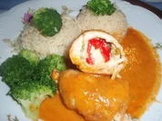 Fleisch: Schnitzel-Rouladen mit Kirschpaprikafüllung - Rezept