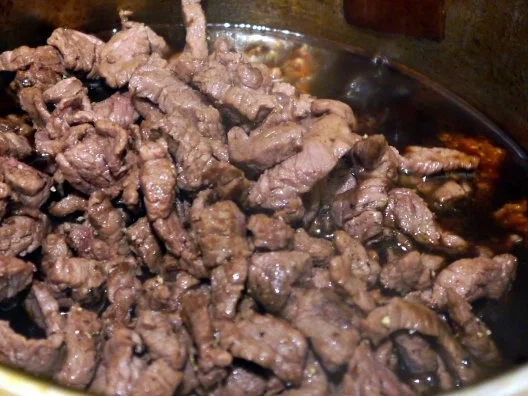 Geschnetzeltes vom Rind in Rotwein-Cassis-Sauce - Rezept - Bild Nr. 8