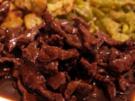 Geschnetzeltes vom Rind in Rotwein-Cassis-Sauce - Rezept