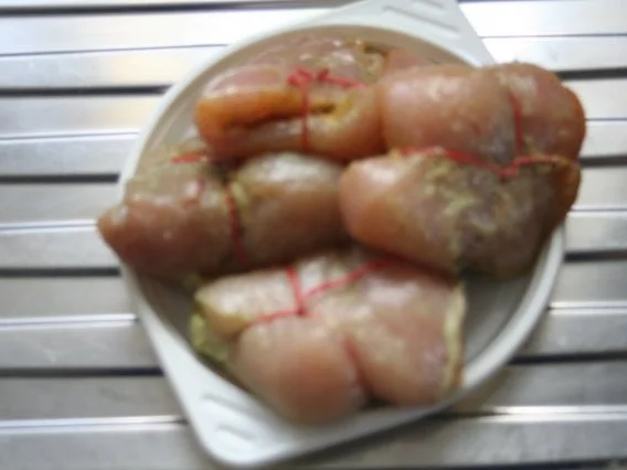 Hühnerbrust mit Speckbohnen - Rezept