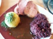 Rezept: festlich:Gebackenes Kasselerbug mit Apfelrotkohl festlich:Gebackenes Kasselerbug mit Apfelrotkohl - Rezept