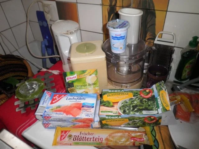 Rezept: Wildlachs auf Spinat im Blätterteig Wildlachs auf Spinat im Blätterteig - Rezept