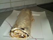 Weihnachtliche Biskuitrolle - Rezept