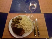 Fleisch: Gefülltes Schweinefilet mit Zucchini und Fusilli Bucati Lunghi - Rezept