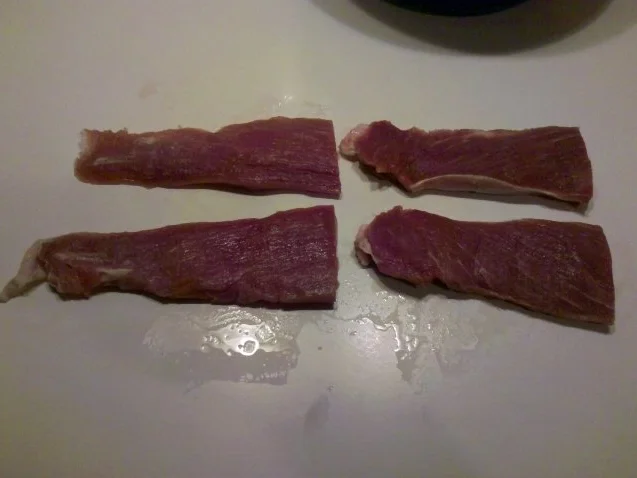 Fleisch: Gefülltes Schweinefilet mit Zucchini und Fusilli Bucati Lunghi - Rezept - Bild Nr. 4