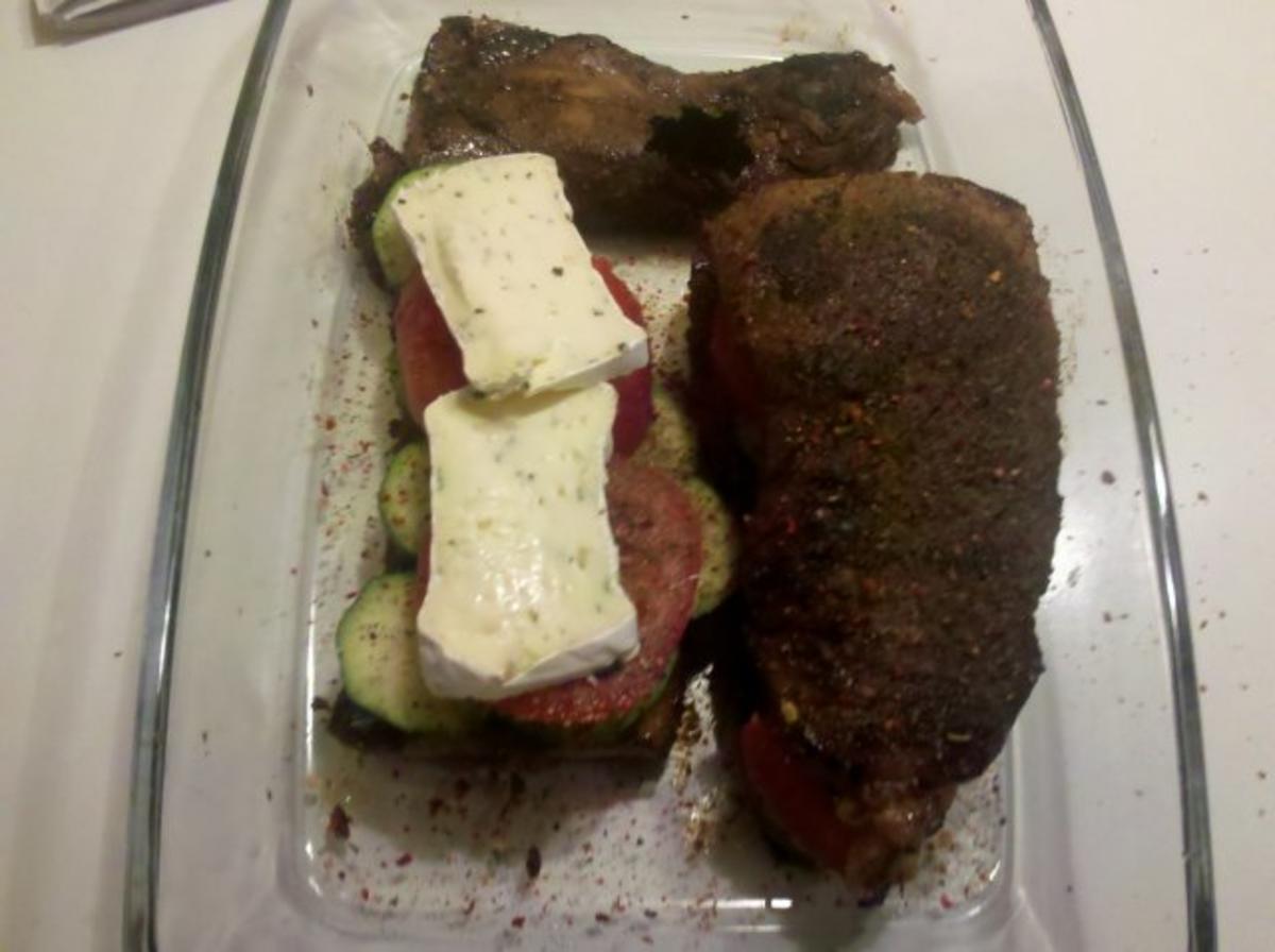 Fleisch: Gefülltes Schweinefilet mit Zucchini und Fusilli Bucati Lunghi - Rezept - Bild Nr. 10