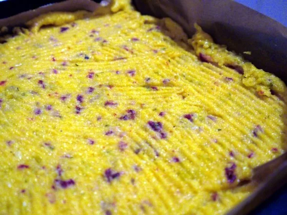 Pikant-fruchtige Hähnchenkeulen mit scharfen Polentaschnitten - Rezept - Bild Nr. 4