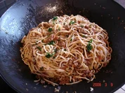 Rezept: Eiernudeln mit scharfem Hack Eiernudeln mit scharfem Hack - Rezept