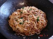 Eiernudeln mit scharfem Hack - Rezept