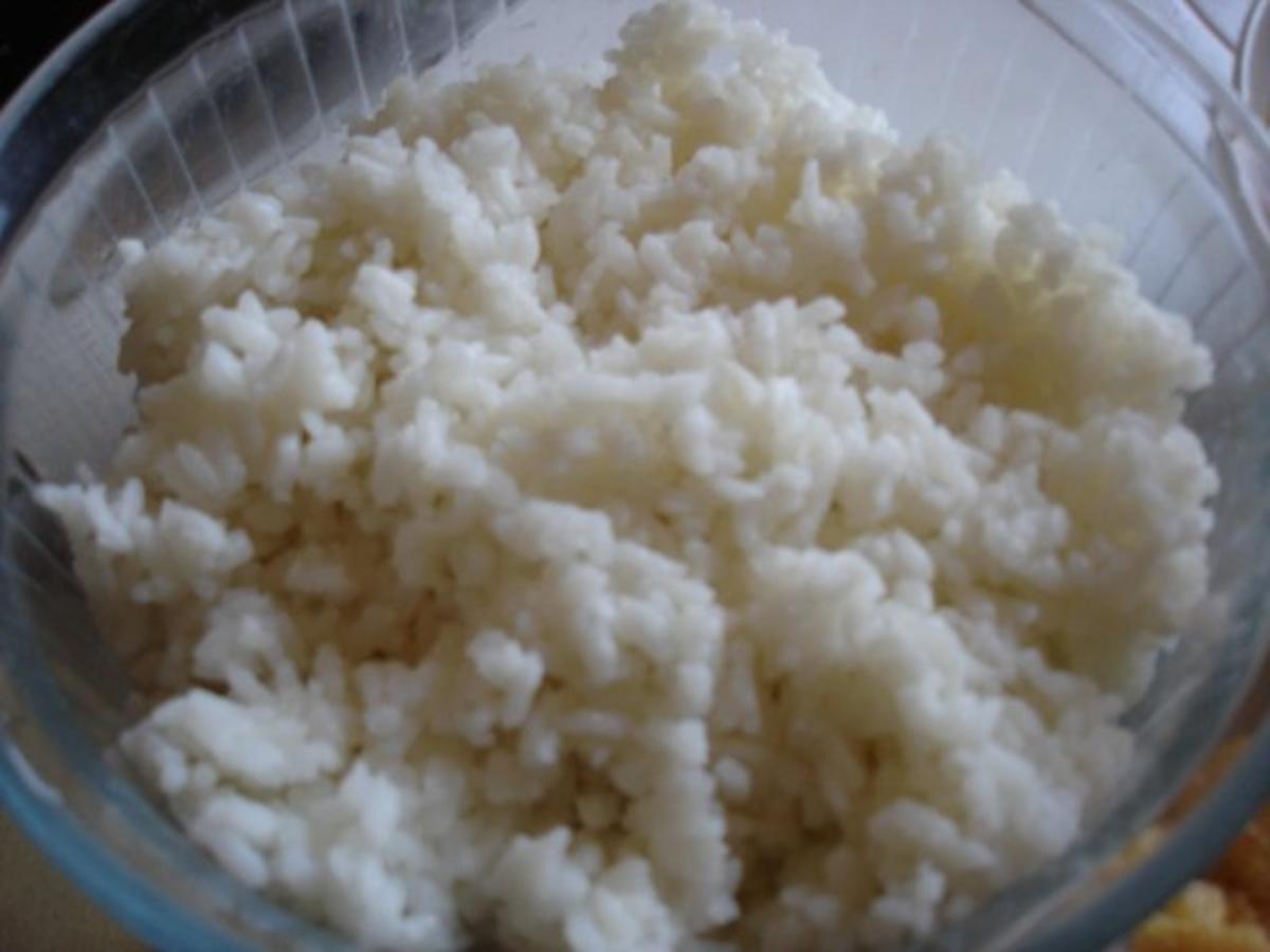 Gebackene Hähnchenbrustfilets mit Erdnusssauce und Reis - Rezept - Bild Nr. 14