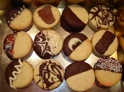 Weihnachtsplätzchen : Schoko-Marzipan-Taler - Rezept