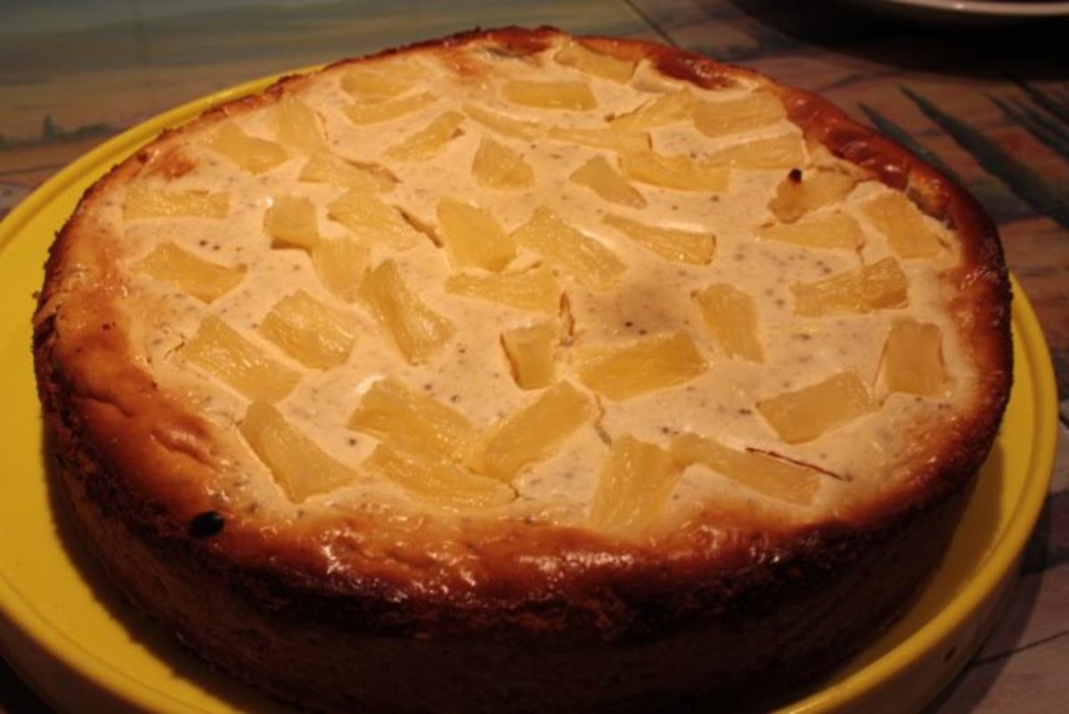 Bilder für Kuchen: Frischkäse-Ananas-Kuchen - Rezept