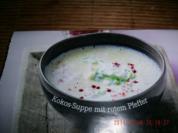 Kokos-Suppe mit roten Pfeffer - Rezept