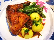 Hähnchenkeulen mit würzigem Innenleben - Rezept