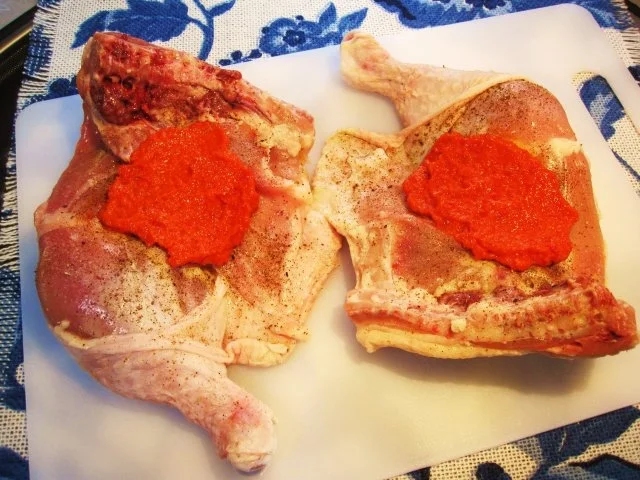 Hähnchenkeulen mit würzigem Innenleben - Rezept - Bild Nr. 3