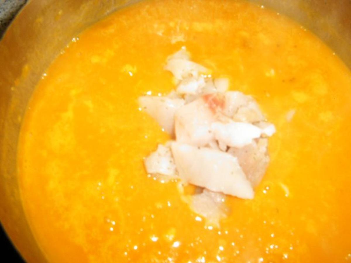 Kürbissuppe mit Fischfilet - Rezept - Bild Nr. 7