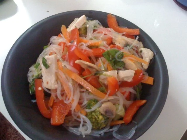 Rezept: Leichter Glasnudelsalat thailändische Art Leichter Glasnudelsalat thailändische Art - Rezept