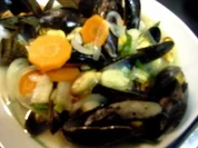 Muscheln im Sektsud - Rezept