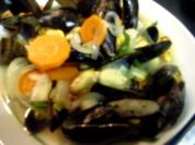 Muscheln im Sektsud - Rezept