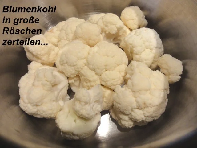 Rezept: Gemüse: BLUMENKOHLRÖSCHEN Bild Nr. 2 Gemüse: BLUMENKOHLRÖSCHEN - Rezept - Bild Nr. 2