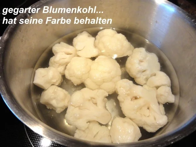 Rezept: Gemüse: BLUMENKOHLRÖSCHEN Bild Nr. 3 Gemüse: BLUMENKOHLRÖSCHEN - Rezept - Bild Nr. 3