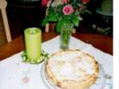 Gedeckter Apfelkuchen mit Rosinen - Rezept