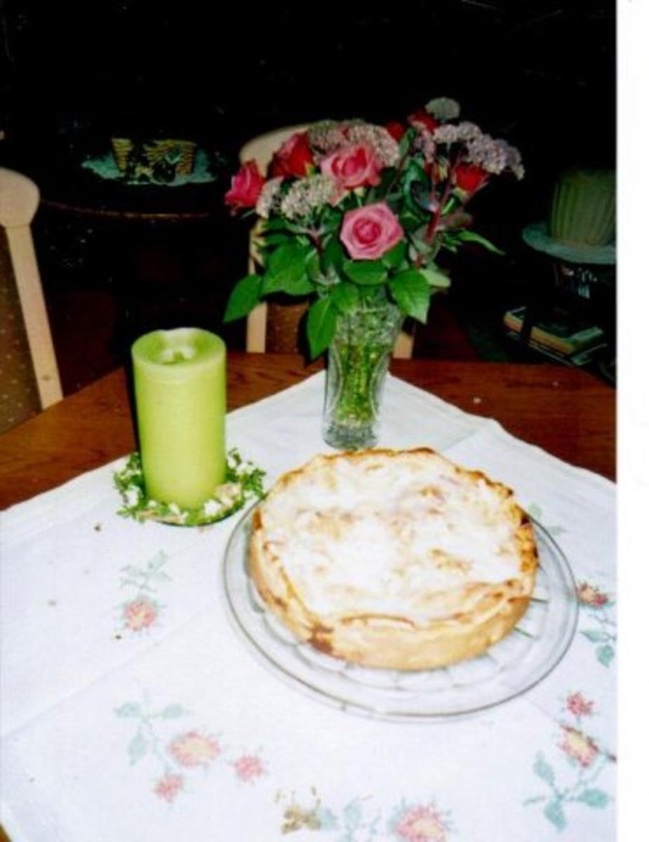 Bilder für Gedeckter Apfelkuchen mit Rosinen - Rezept
