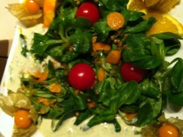 Fruchtiger Feldsalat.. mit Kokos-Dressing.. zum Steak.... - Rezept - Bild Nr. 8