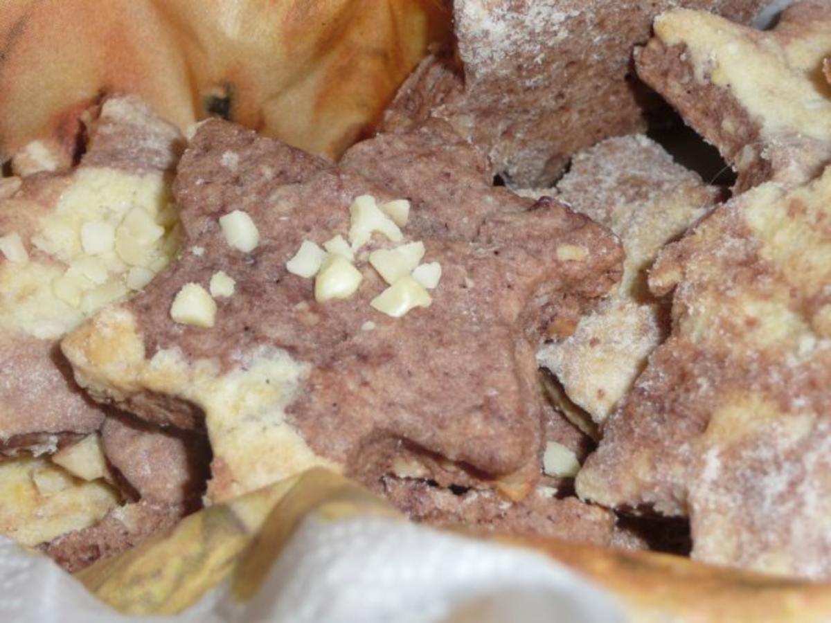 Marmor-Mandelsterne - Rezept mit Bild - kochbar.de