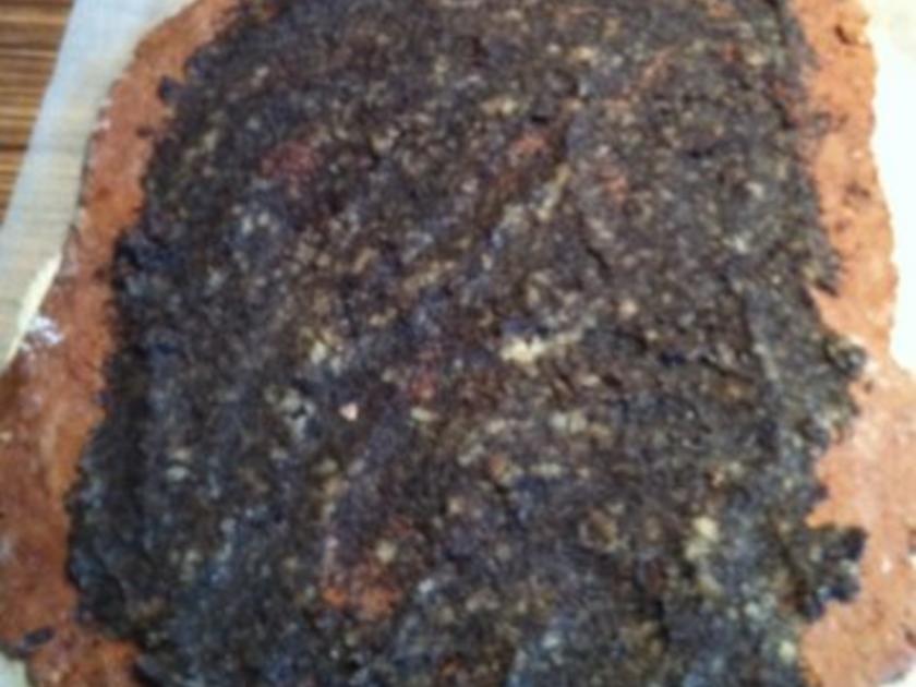 KUCHEN Schoko Mohn Marzipan Stollen - einfach - 423 kcal/100g