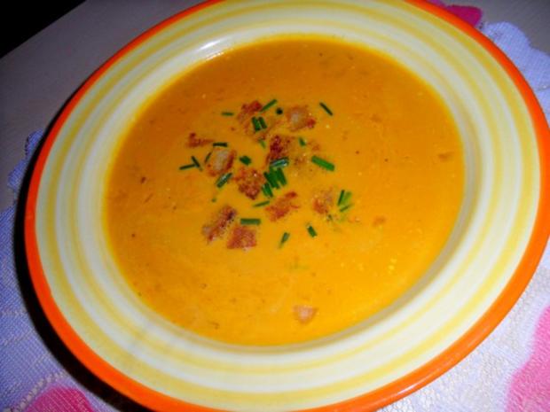 Karotten-Cremesuppe mit Ingwer - Rezept - kochbar.de
