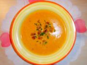 Karotten-Cremesuppe mit Ingwer - Rezept