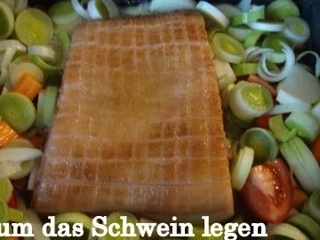 Gebratenes Schwein mit Kruste in Biersoße - Rezept - Bild Nr. 8