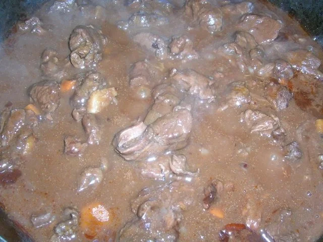 Hirschragout in Rotweinsauce,  karamellisierten Trauben +selbstgemachten Steinpilz-Ravioli - Rezept - Bild Nr. 9